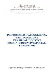 Protocollo Accoglienza e integrazione alunni BES