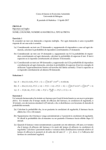 Corso di laurea in Economia Aziendale Università di Bologna II