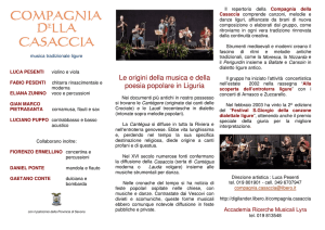 Le origini della musica e della poesia popolare in Liguria