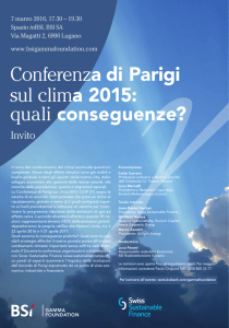 Conferenza di Parigi sul clima 2015: quali conseguenze?