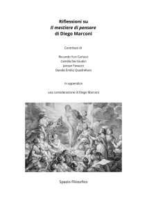 Riflessioni su Il mestiere di pensare di Diego