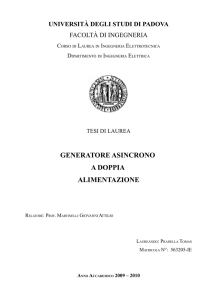 GENERATORE ASINCRONO A DOPPIA ALIMENTAZIONE