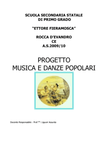progetto musica e danze popolari - "Ettore Fieramosca" Rocca d