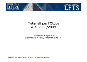 Materiali per l`ottica