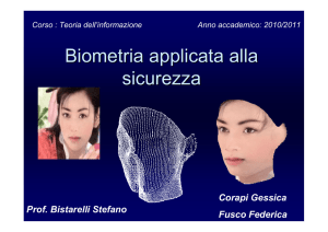 in particolare biometria facciale