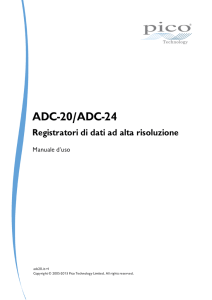 ADC-20/ADC-24 Manuale d`uso