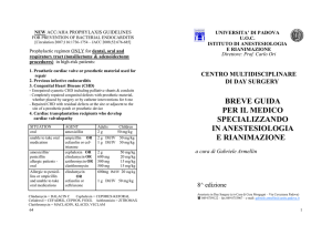 breve guida per il medico specializza do ia estesiologia e ria imazio e