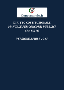 Manuale di diritto costituzionale per concorsi pubblici