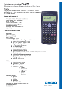 Calcolatrice scientifica FX-82ES