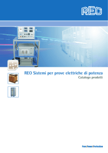 REO Sistemi per prove elettriche di potenza