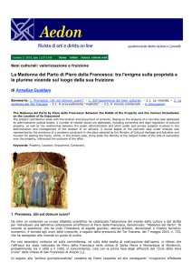 La Madonna del Parto di Piero della Francesca: tra l`enigma sulla