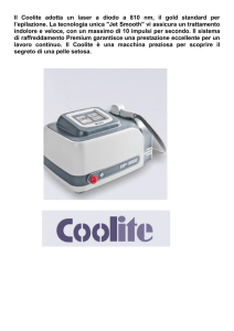 Il Coolite adotta un laser a diodo a 810 nm, il gold standard per l