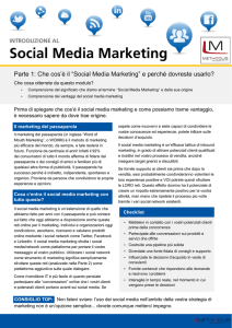 Parte 1: Che cos`è il “Social Media Marketing” e perché dovreste