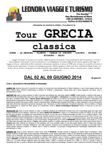GRECIA Tour classico 2014
