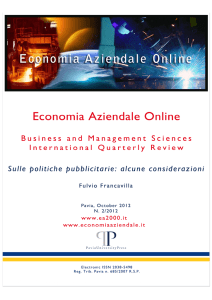 Economia Aziendale Online Working Papers www