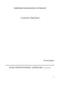 FEDERAZIONE ITALIANA HOCKEY E PATTINAGGIO LE CAPACITA