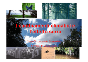 Cambiamenti climatici - Provincia di Ferrara