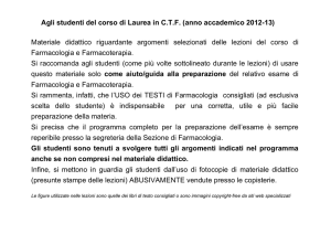 Diapositiva 1 - Dipartimento di Farmacia