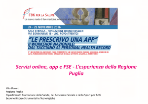 Servizi online, app e FSE - L`esperienza della