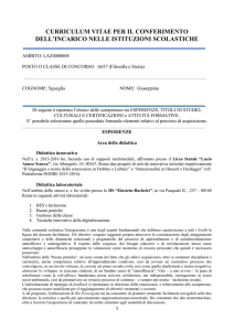 Curriculum Vitae Prof.ssa Sgueglia - IIS "Einstein