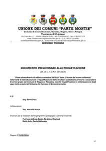 UNIONE DEI COMUNI “PARTE MONTIS”