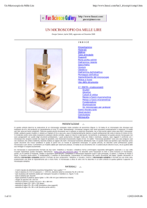 Un Microscopio da Mille Lire