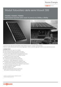 Moduli fotovoltaici della serie Vitovolt 300