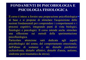fondamenti di psicobiologia e psicologia fisiologica