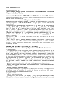 Azienda sanitaria locale `AL` Concorso pubblico, per titoli ed esami