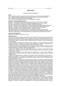 Curriculum Vitae et Studiorum - Università degli Studi di Sassari