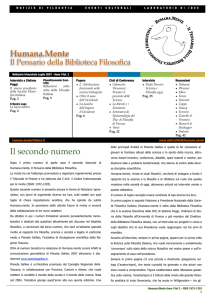 table of contents - Humana.Mente Journal of Philosophical Studies
