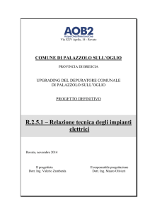 R.2.5.1 – Relazione tecnica degli impianti elettrici