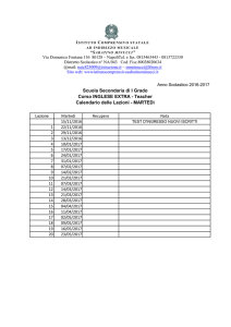 Scuola Secondaria di I Grado - Corso INGLESE