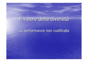 Il valore della diversità e la performance non codificata