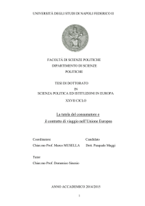 La tutela del consumatore e il contratto di viaggio nell`Unione Europea