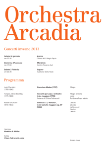 inverno 2013 - Orchestra Arcadia