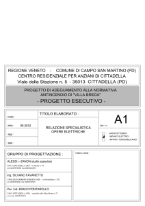 relazione specialistica opere elettriche