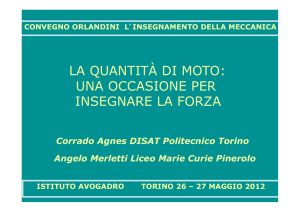 la quantità di moto