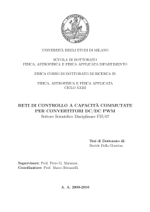 reti di controllo a capacità commutate per convertitori dc/dc pwm