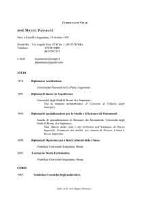 curriculum_novembre 2010 - Pontificia Università Gregoriana