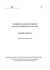 FAQ on AIDS - Istituto Superiore di Sanità