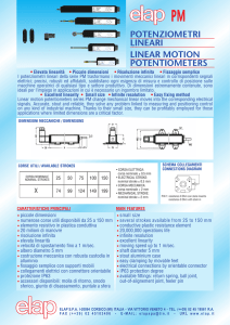 potenziometri lineari linear motion potentiometers pm