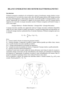 Bilanci energetici - Dipartimento di Ingegneria dell`Energia elettrica