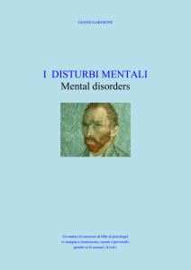 I DISTURBI MENTALI Mental disorders - Home Page del sito E