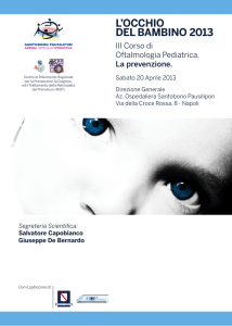 l`occhio del bambino 2013 - Dr. Salvatore Capobianco