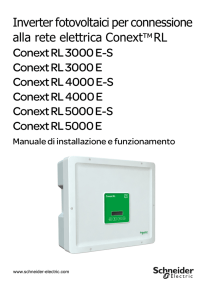 Inverter fotovoltaici per connessione alla rete elettrica ConextTM RL