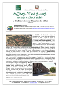 La Cittadella: i sotterranei del quartiere San Michele