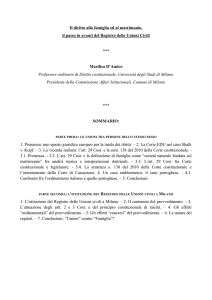 Il diritto alla famiglia ed al matrimonio, il passo in avanti del Registro