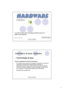 Informatica di base- Hardware