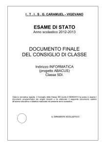 documento finale esame di stato 2013 classe 5 DI